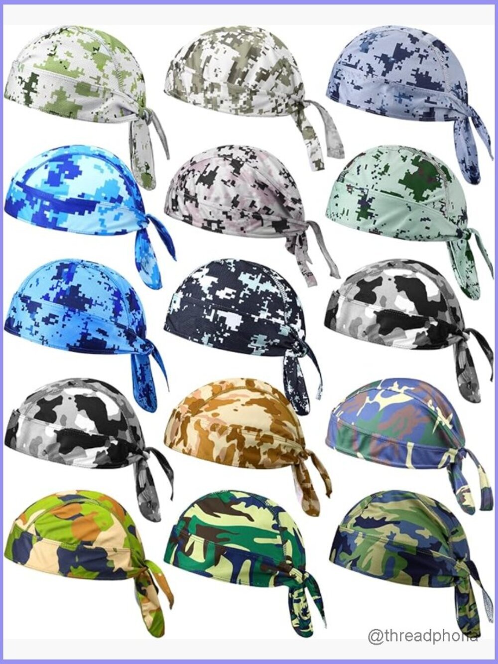 15 Do Rag Cooling Helmet Liner Skull Cap Sweat Wicking Head Wraps